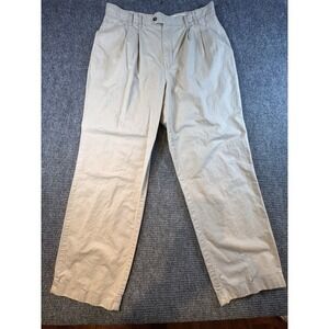 Chaps Ralph Lauren Men's 38x30 Lightweight Khaki Golf Pants Cuffed Y2K Retro